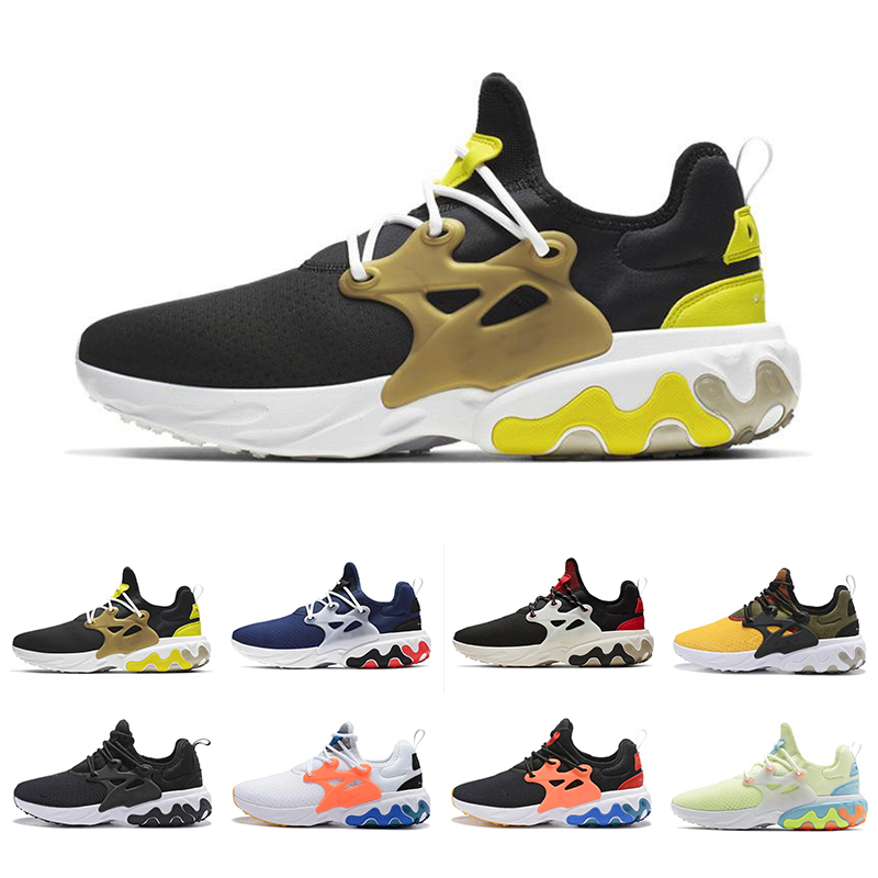

2019 New React Presto Running Shoes unisex Triple Black Rabid Panda Breezy Thursday Brutal Honey Prestos Trainers Sports Sneakers hot 36-45, Color#4