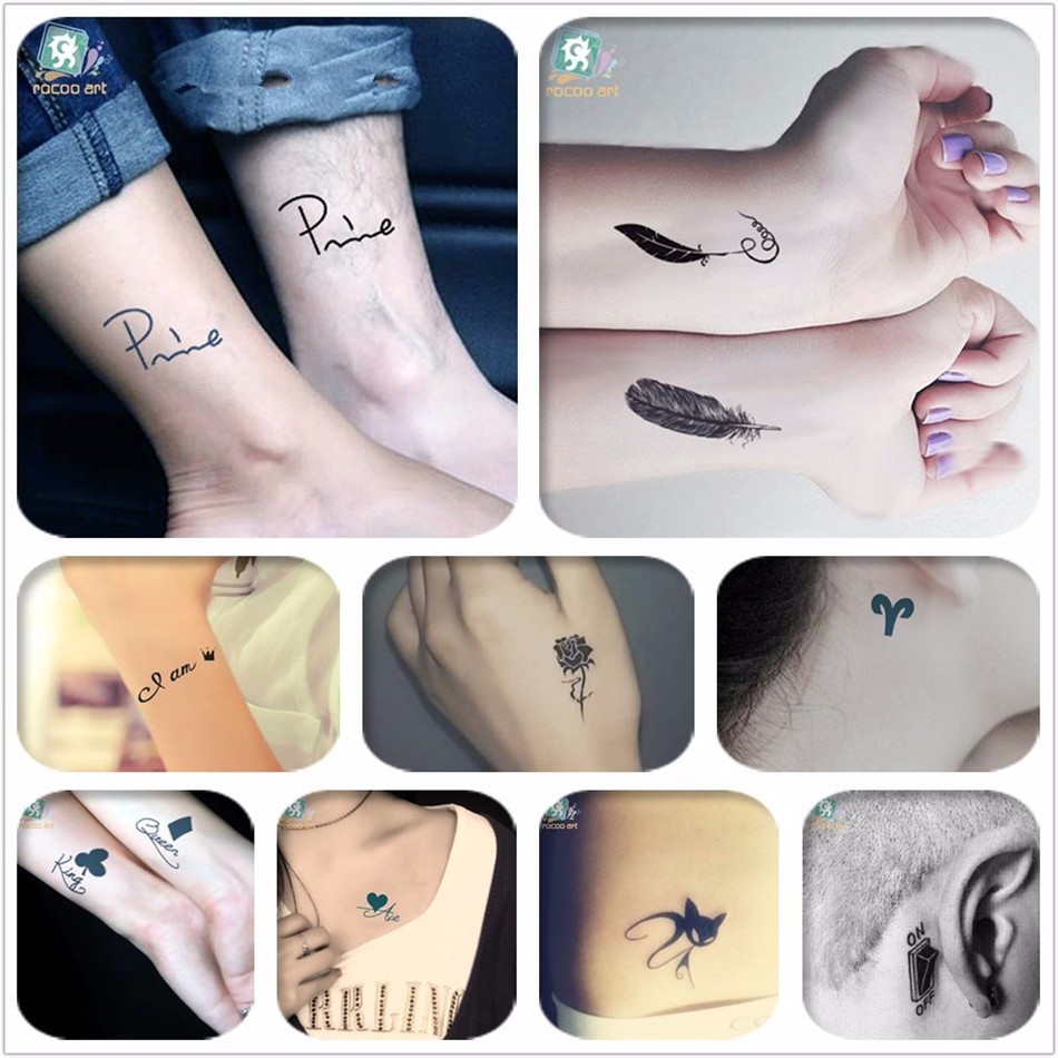 Mixed 8 Sheets Traditional Small Tattoo Designs Black Tatoo Fake Body Temporary Tattoos Unique Feather Fox Tattoos For Girls Sh190729 From Yizhan06 142 Dhgatecom
