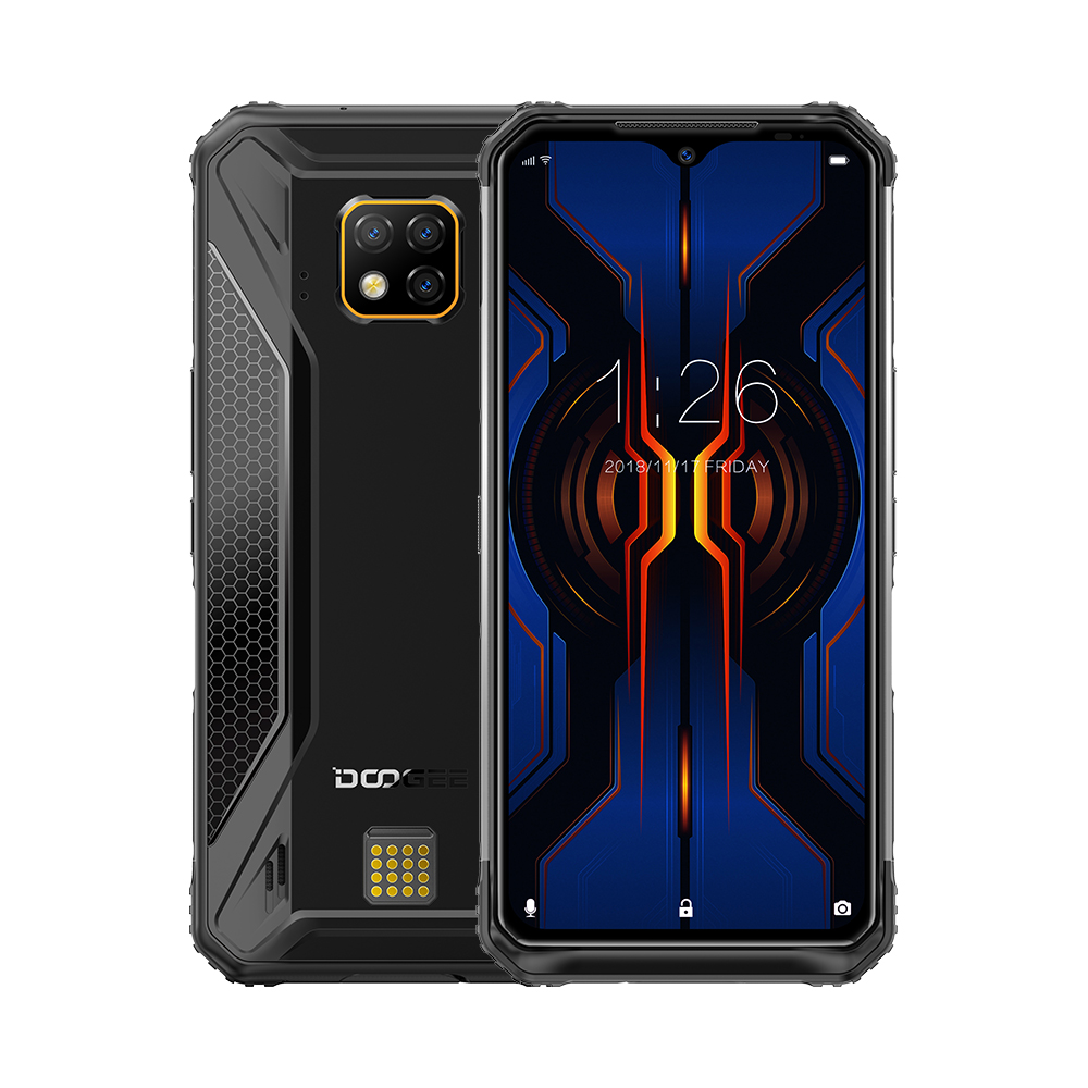 

DOOGEE S95 Pro Modular Rugged Mobile Phone IP68/IP69K 6.3inch Display 5150mAh Helio P90 Octa Core 8GB 128GB 48MP Cam Android 9, Black