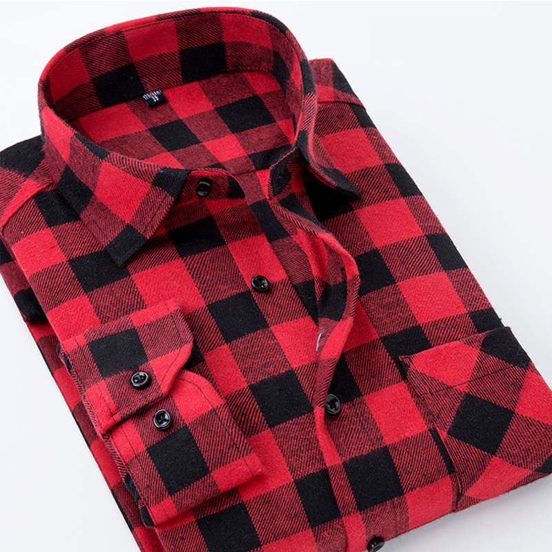 

Spring Autumn Men Plaid Shirt Fashion Cotton Long Sleeve Men Dress Shirts Casual Brand Slim Fit Chemise Homme Quality Male Shirt, 20