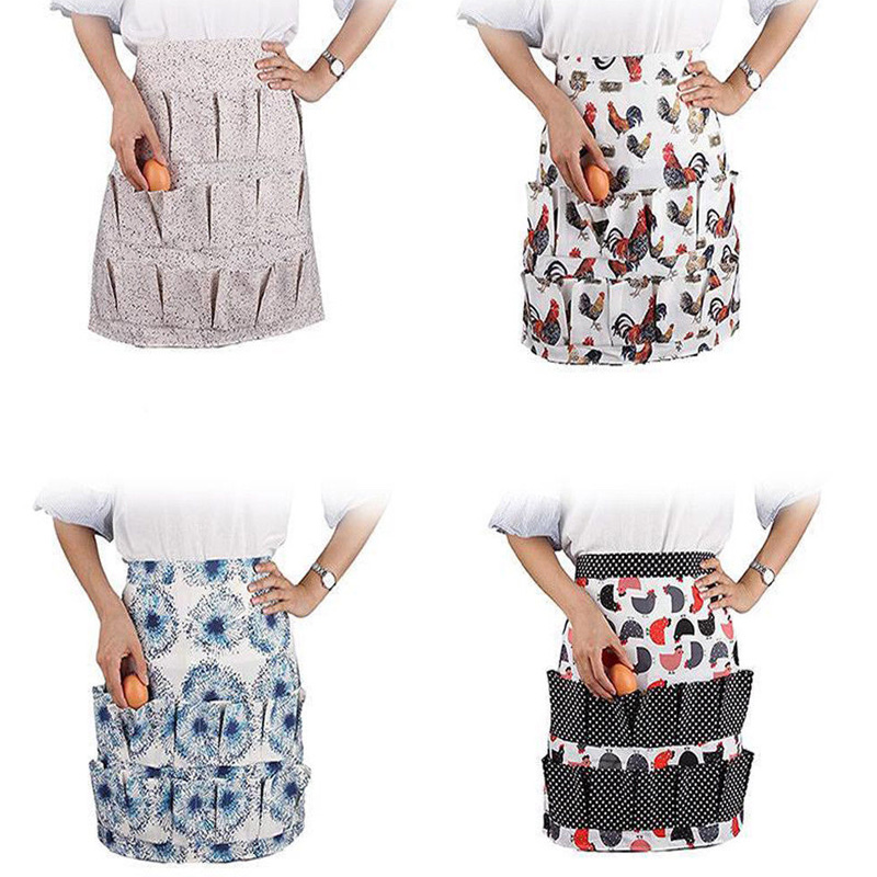 

Egg collecting apron pockets holds chicken farm farm house raincoat aprons for women with pockets kitchen apron christmas