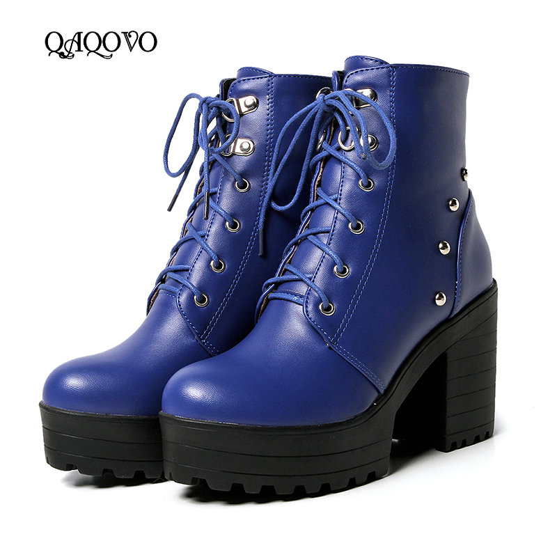 blue fashion boots