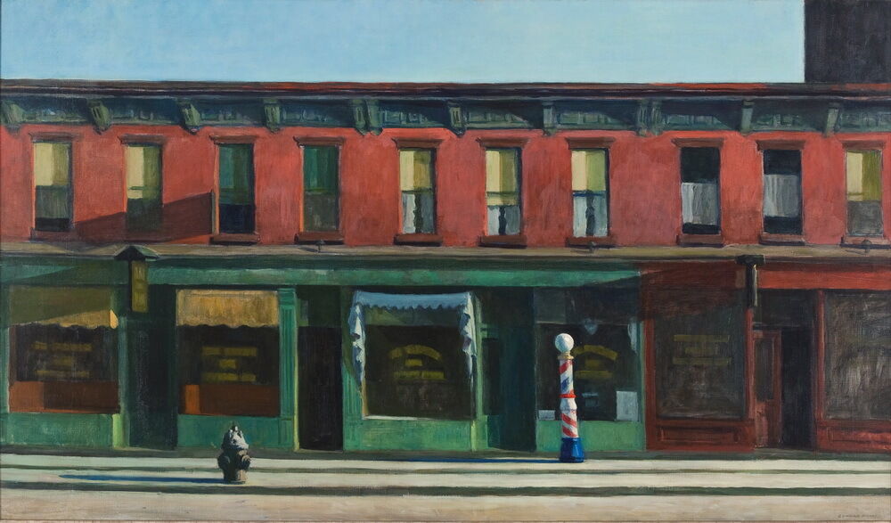 

Edward Hopper Early Sunday Morning Home Decor Handpainted &HD Print Oil Painting On Canvas Wall Art Canvas Pictures 200208