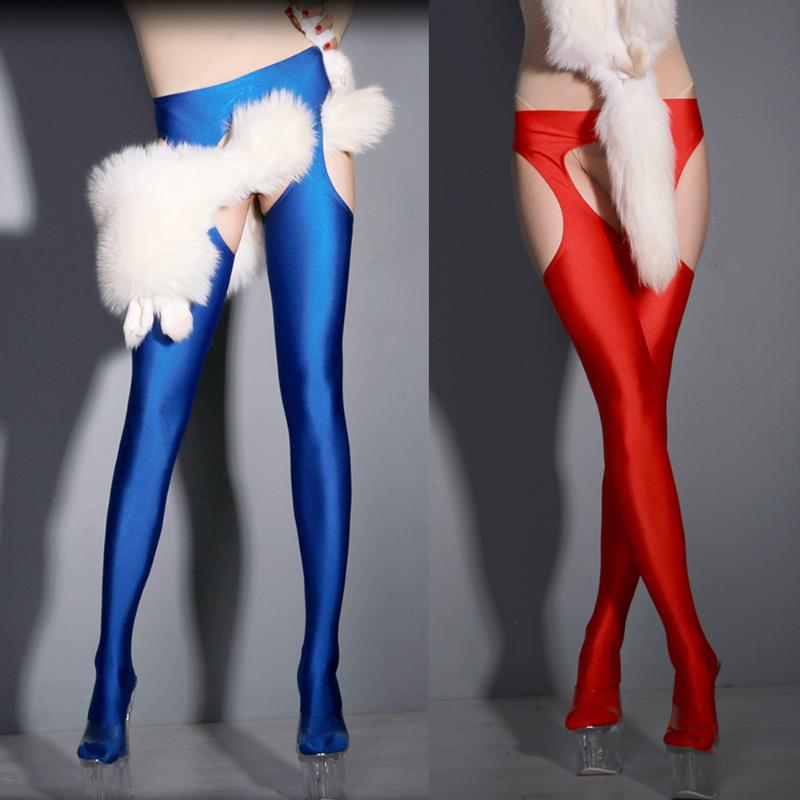 

Newfangle Pantyhose Personality All Sides Hollow Out Open Crotch Skinny Fashion Leggings Hip Hollow Out, Black