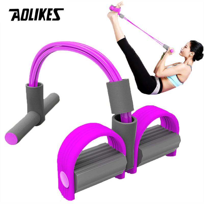 

AOLIKES 4 Resistance Elastic Pull Ropes Exerciser Power Belly Resistance Band Home Gym Sport Training Elastic Bands For Fitness