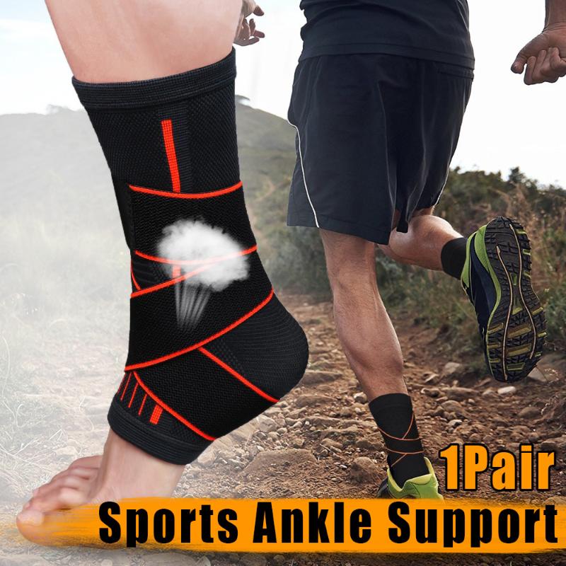 

1 Pair Adjustment Protection Ankle Brace Support for Sport Running Fitness WHShopping, Black