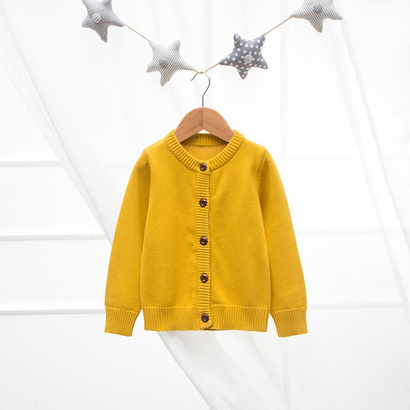 Bambini//Ragazze Scollo A V Nero Scuola Cardigan Cotone Ricco Manica Lunga Uniforme