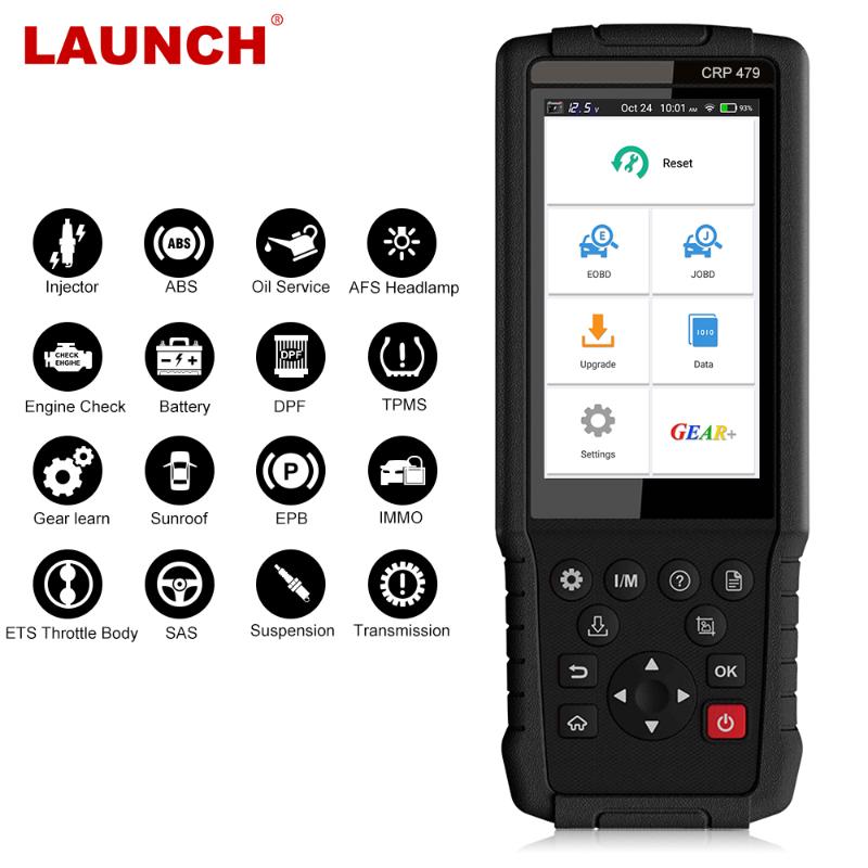 

X431 CRP479 OBD2 Scanner ABS EPB DPF Oil Gearbox SAS Headlamp Reset Injector Coding Throttle OBD2 Car Diagnostic Tool