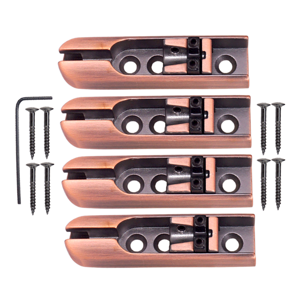 

4pcs Single Individual Bridge Saddles Tailpiece for 4 String Bass Guitar Pro