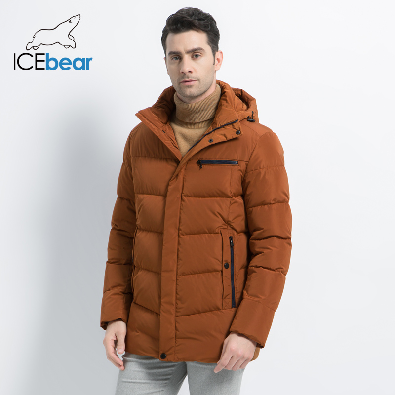 

2019 New Men's Winter Coat High Quality Man Jacket Fashion Men's Clothing Warm Male Parka MWD19835D, Brown