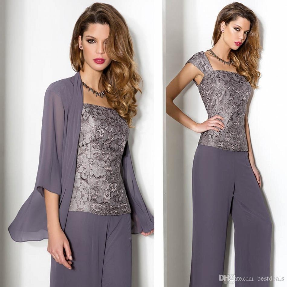 Mother Bride Chiffon Trouser Suits UK 