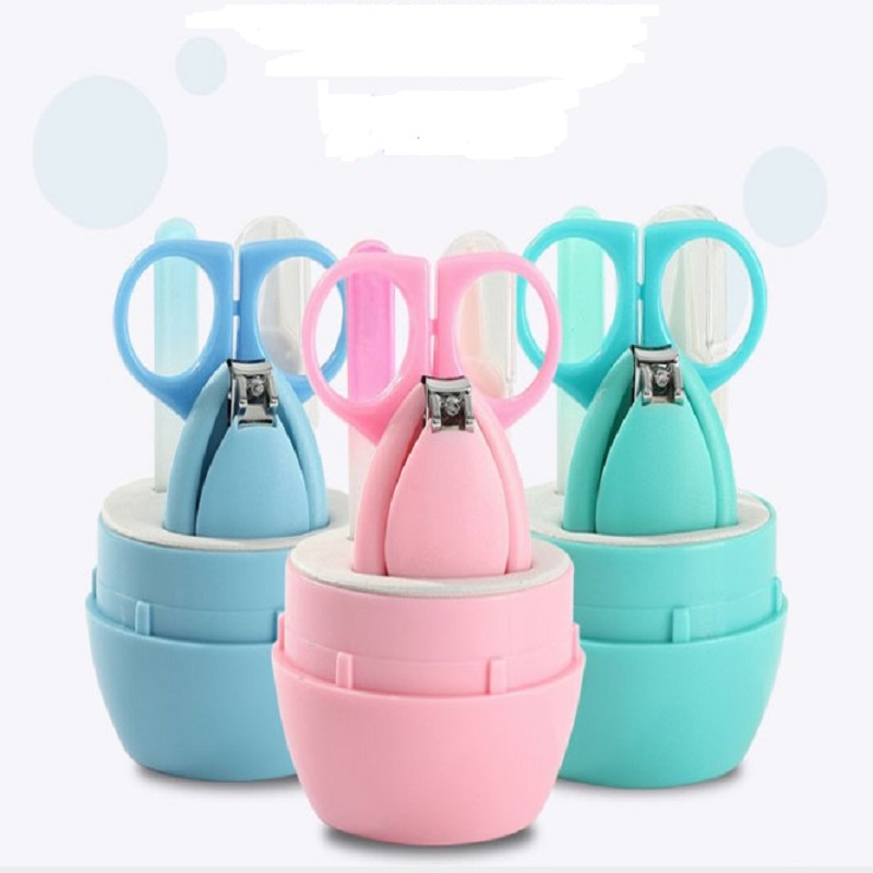 

Baby nail clipper 4 piece set care kit kid nail clipper safety scissors baby file clippers