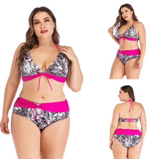 

Top 2020 Women's ladies girl WOMEN big Fat plus printed slim sexy one piece flat angle skirt swimwear yakuda flexible stylish Bikinis sets