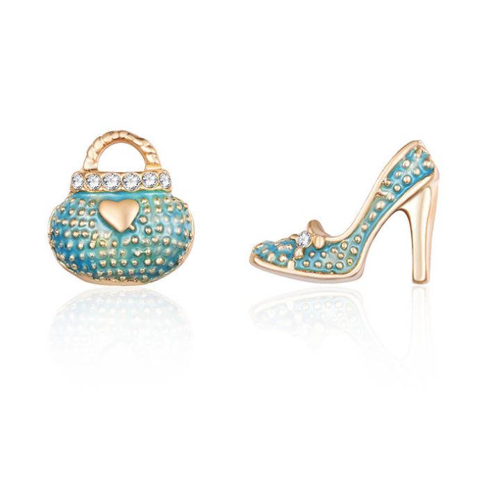 Mujer Pendientes de botón Bolsos Tacones Zapato Aretes joyería Earrings