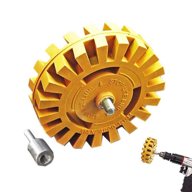 

Power Drill Adapter 4 Inch 100mm Decal Removal Anti Scratch Practical Pinstripe Quick Eraser Wheel Rubber Auto Effective Smooth