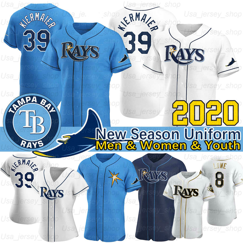 

Tampa Bay Baseball Yandy Diaz Jersey Willy Adames Austin Meadows Kevin Kiermaier Brandon Lowe Joey Wendle, Men/flexbase/blue