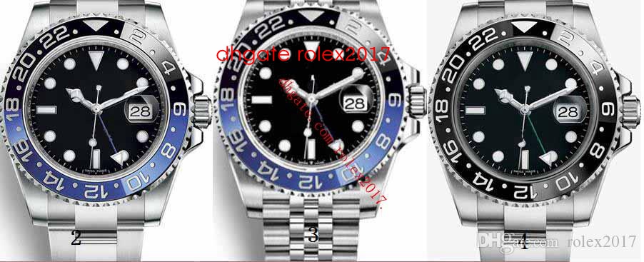 

13 Style Mens Top Factory Basel World 40mm GMT Date Asia 2813 Movement Automatic Mens Watches 2020