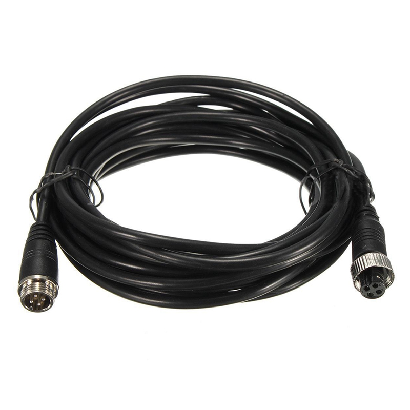 

5M 4 Pin Video Extension Cable Wire For Car Bus Truck Reversing Rear View Camera
