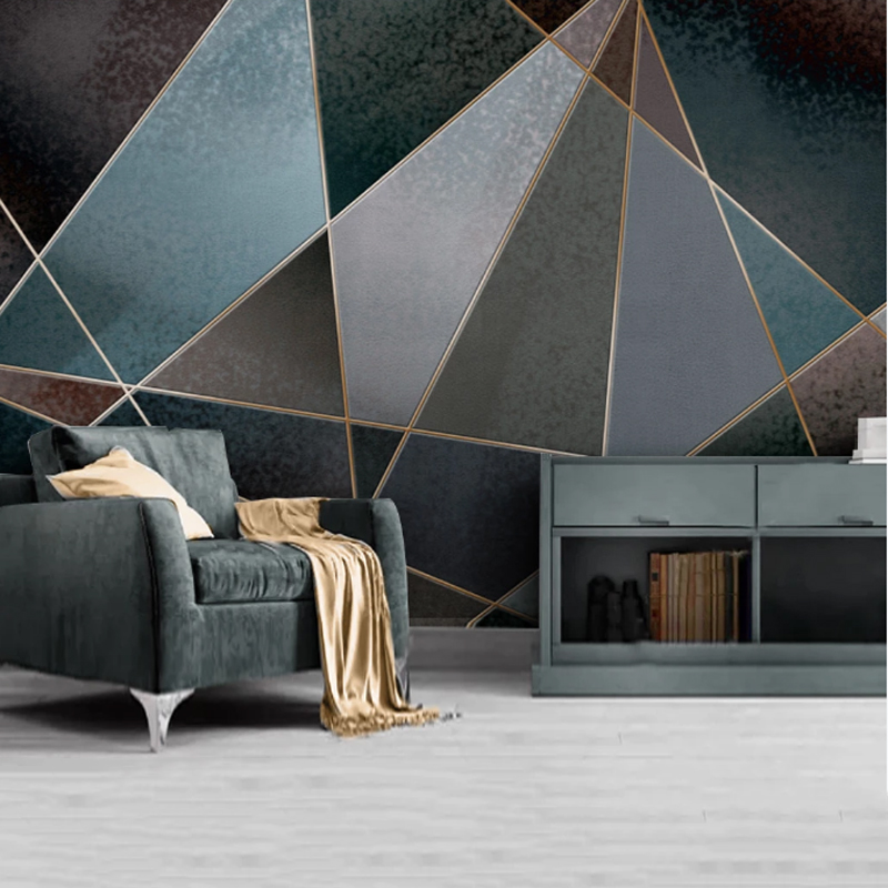 

Youe Shone Abstract Wallpaper Geometric Line Color Block Retro Nostalgia Modern Minimalist Light Background Wall Picture, As pic