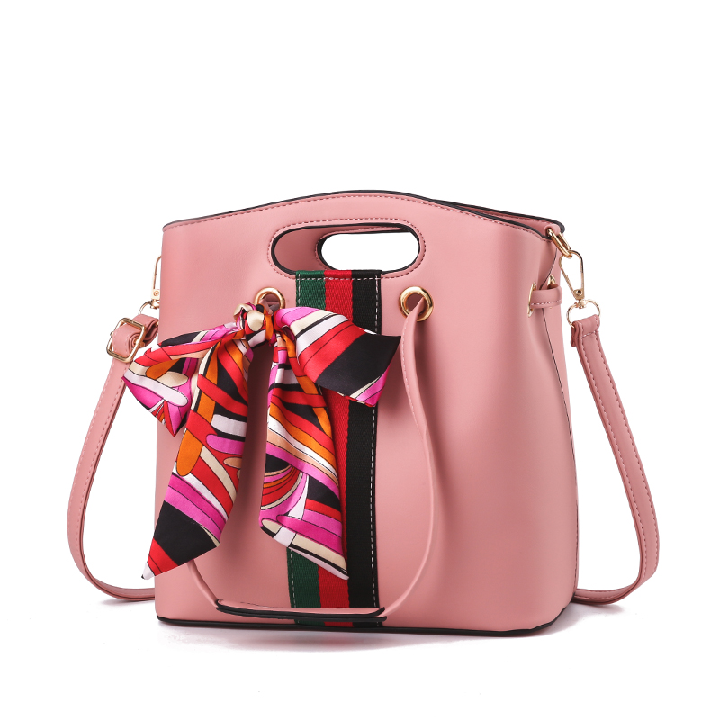 

Pink sugao designer shoulder bag women bucket bags luxury handbag new styles pu leather shoulder handbag hot sales free shipping BHP
