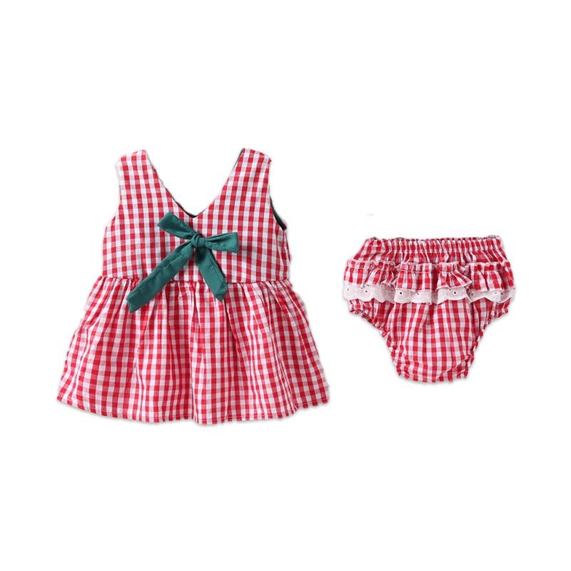 

2PCS Newborn Toddler Clothes Infant Baby Girl Dress Tops + Short Pants Outfits Set Baby Summer Casual Cute Bow Clothing 0-24M, Pk