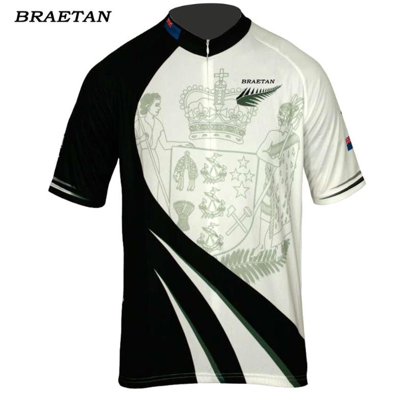 

New Zealand cycling jersey men short sleeve black clothing cycling wear racing clothing bicycle clothes braetan, Style photos