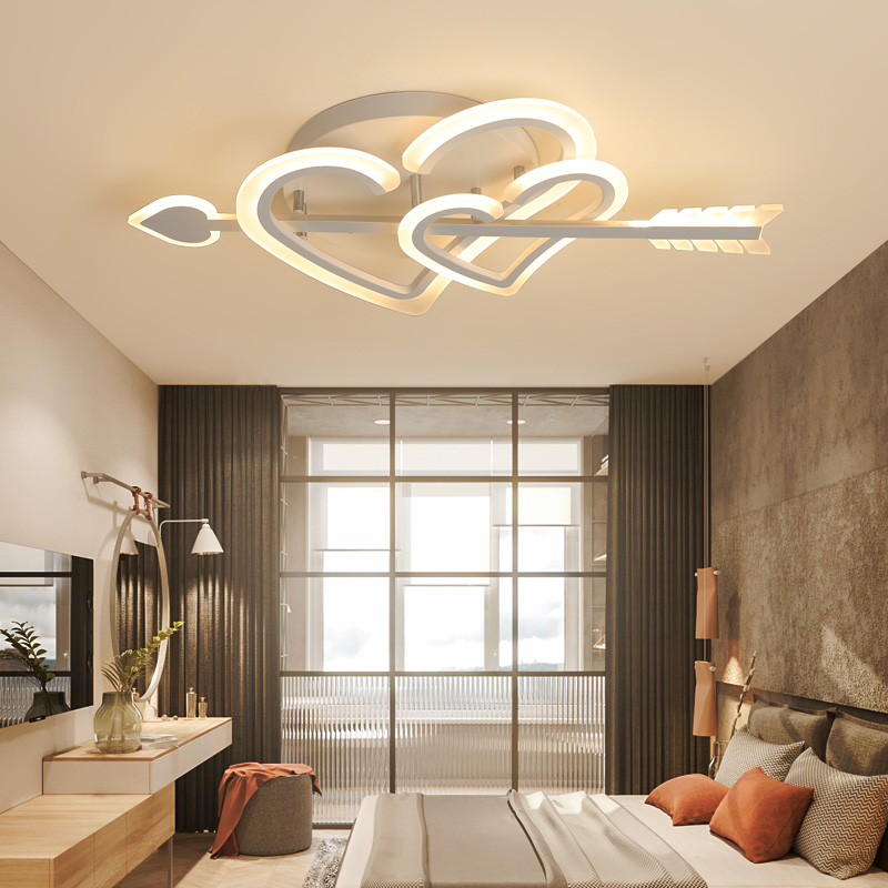 

Cupid Design Modern led chandelier led ceiling light for living room bedroom wedding room girl room white color dimmable chandelier