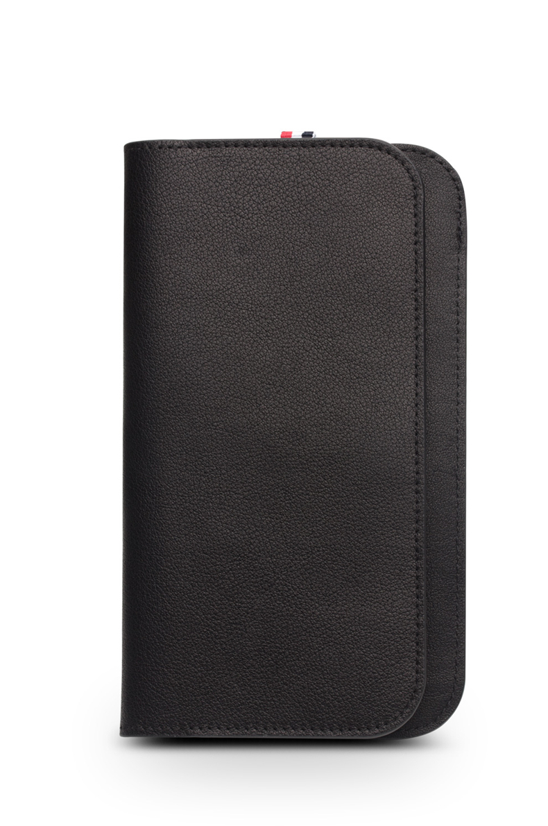 

Fashion Genuine Leather Case for iPhone11 Fashion Handmade with Card Slots, Black