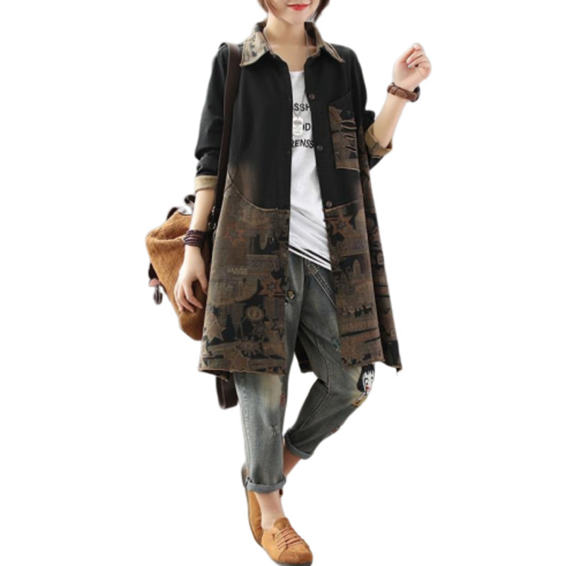 

2019 Vintage Split jacket women harajuku hole pocket veste femme riverdale streetwear windbreaker, Black