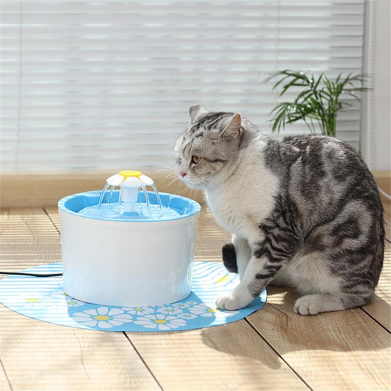 

US/EU/UK/JP Plug Pet Cat Dog Water Purifier Automatic Circulation Water Dispenser Automatic Cat Flower Drinking Fountain Feeder