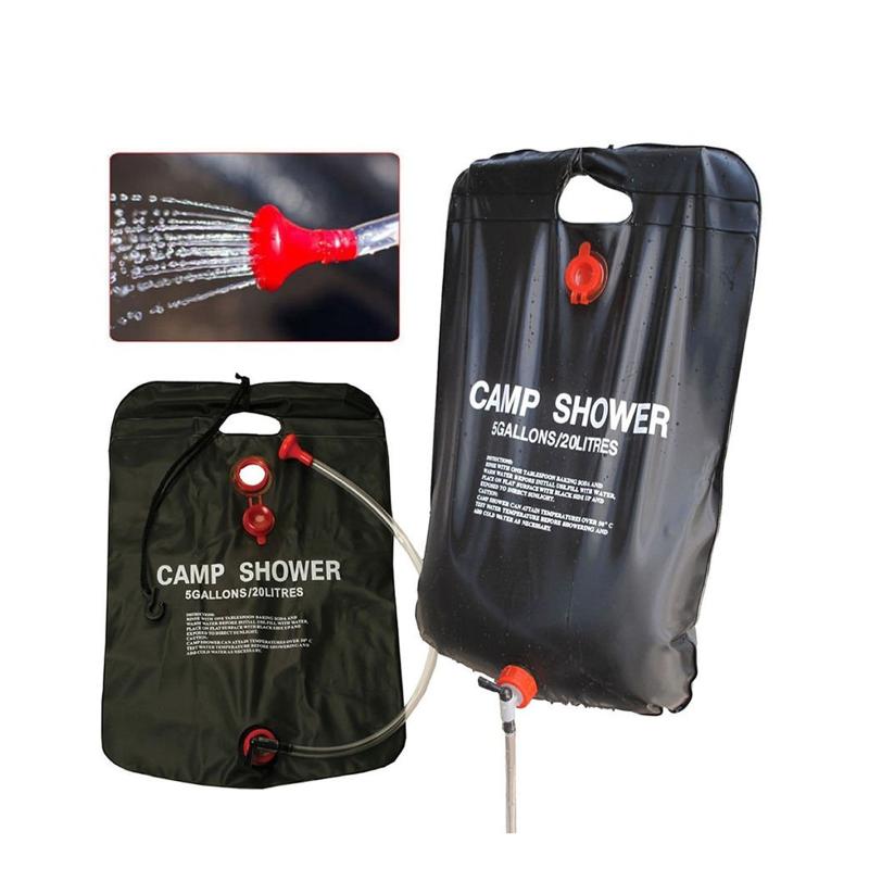 

Swimming Solar Shower Bags 20L Solar Shower Bag Removable Hose Bath Bag Outdoor Camping Swimming Hiking Pool Accessories