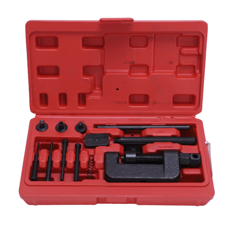 

Big deal Motorcycle Chain Splitter Breaker Motorbike Riveting Tool Heavy Duty Link O-ring