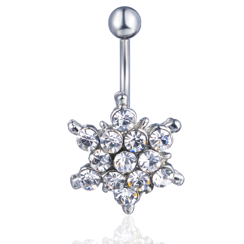 

D0482-2 (4 colors )Clear style Belly Button ring Navel Rings Body Piercing Jewelry