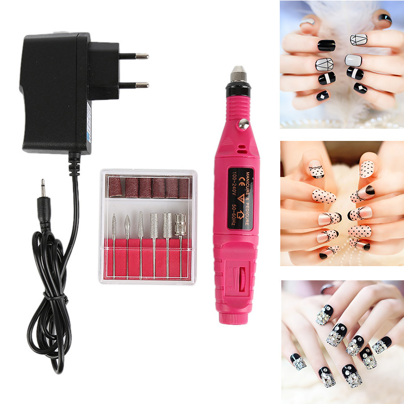 

Electric Nail Drill Machine Polish Grinding Nail Art Exfoliating Professional Art Grinder Polisher Set Manicure Care Tool