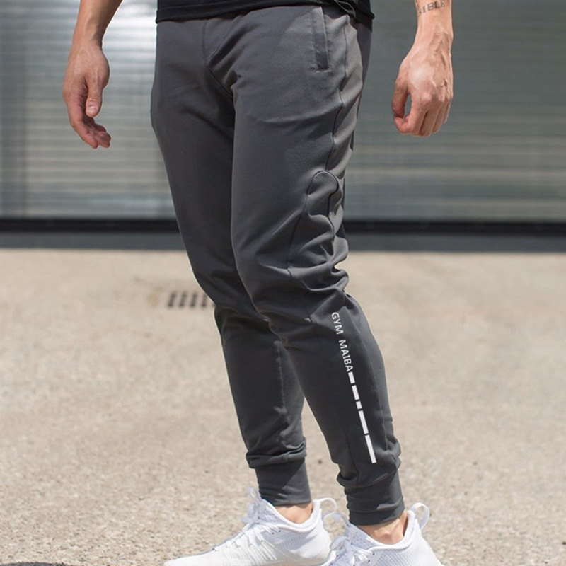 

Jogger fashion fitness men's autumn and winter sports stretch cotton trousers fitness training running basketball pants