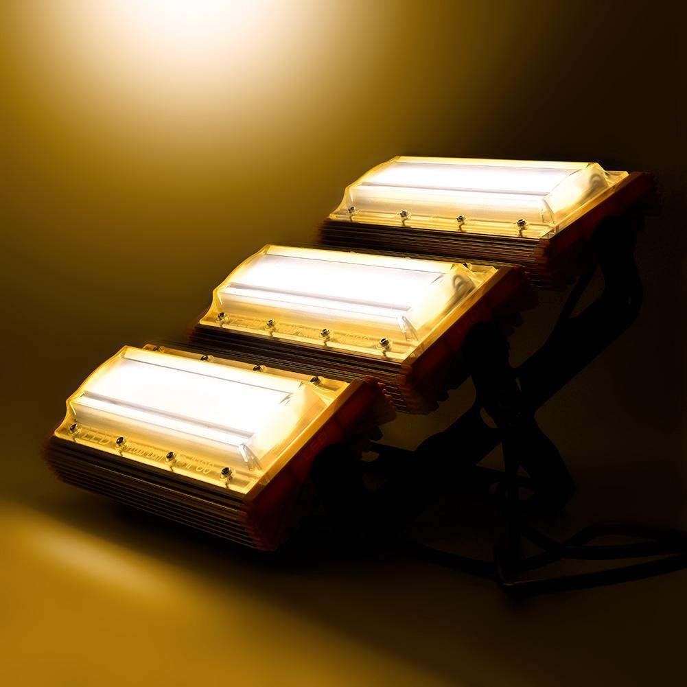 

150W led flood light spotlight outdoor construction site chandelier outdoor waterproof advertising projection lamp factory workshop lig