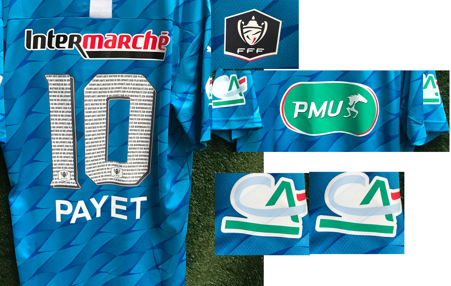 

2020 Coupe De France Payet KAMARA RONGIER ALVARO With All SPonsor Maillot, Fans version coupe de france