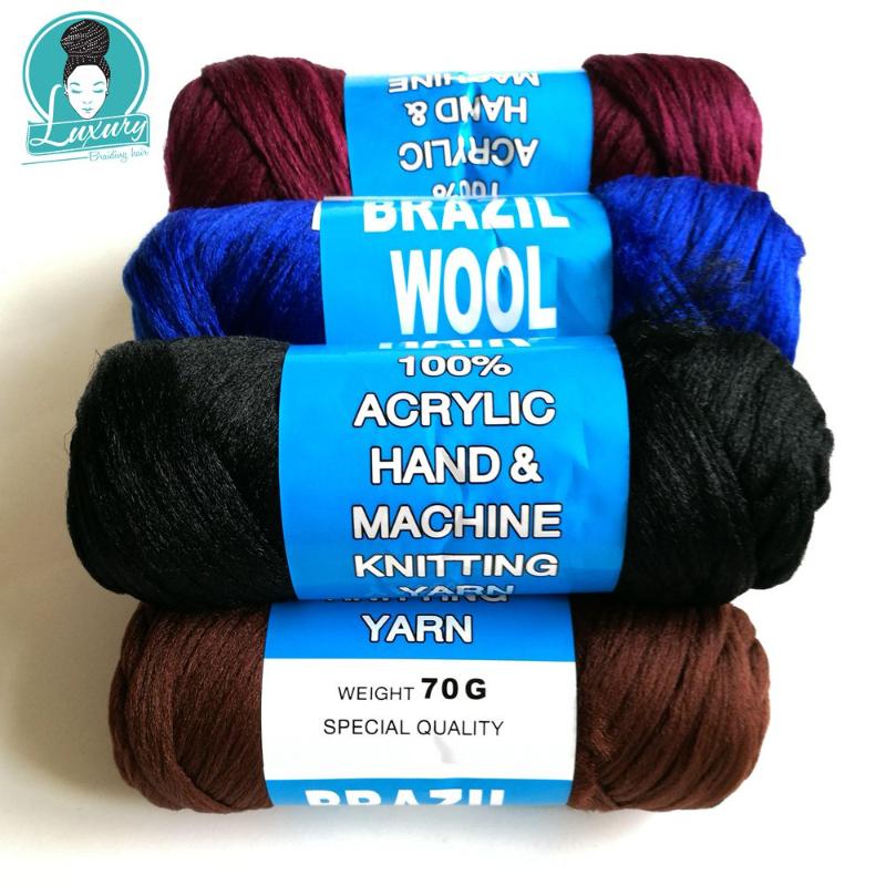 

For Braiding 70g per bundle Brazilian wool hair flame retardant synthetic fiber for box braids Senegalese Twist Braids