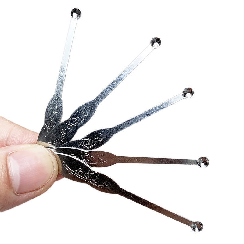 

Stainless Steel Earpick Snuff Spoon Sniffer Snorter Smoking Shovel Scoop Metal Powder Bottle Wax Dabber Earwax Tool Accessories