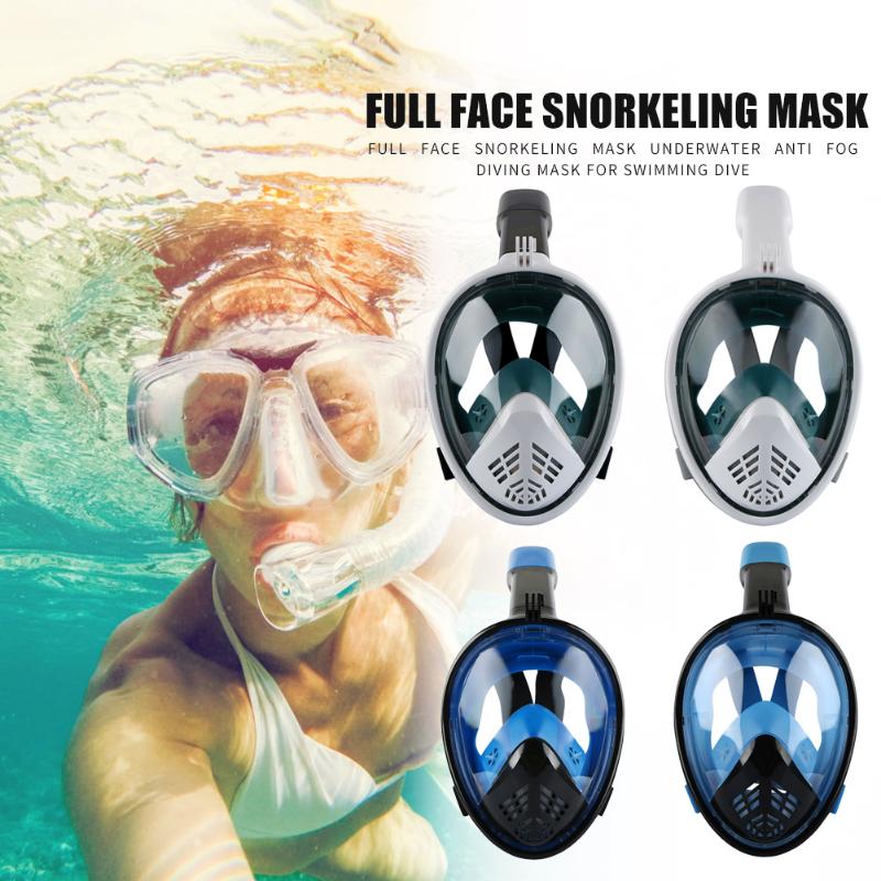 

Full Face Snorkeling Mask Adult Kids Underwater Waterproof Anti Fog Diving Safe Diving Mask Swimming Dive Equipment