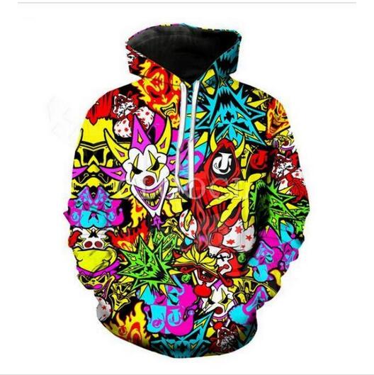 Mens Womens Designer Hoodies Essentials Reflective Halloween Joker Crazy Smile 3d Print Hoodie Fashion Solid FOG Hoodies Asian Size S-7XL