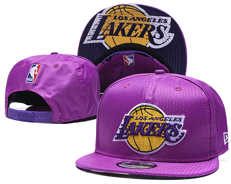 lakers flat cap