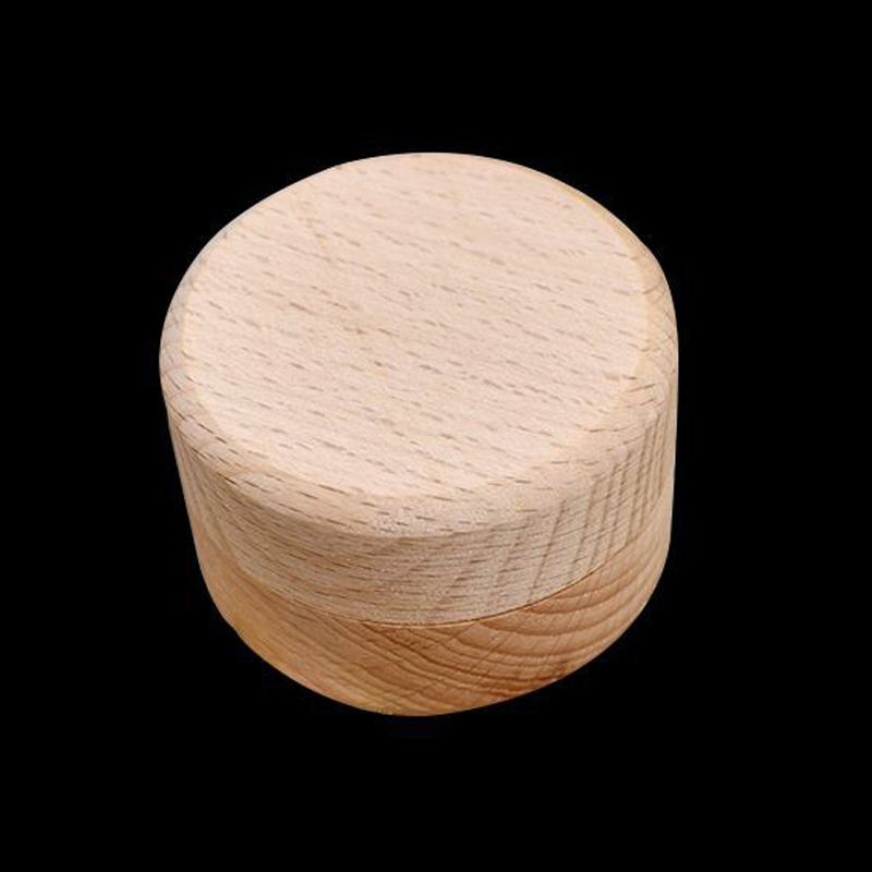 

Beech Wood Jewelry Box Small Round Storage Box Retro Vintage Ring Box for Wedding Natural Wooden Jewelry Case Organizer Container DBC BH3267