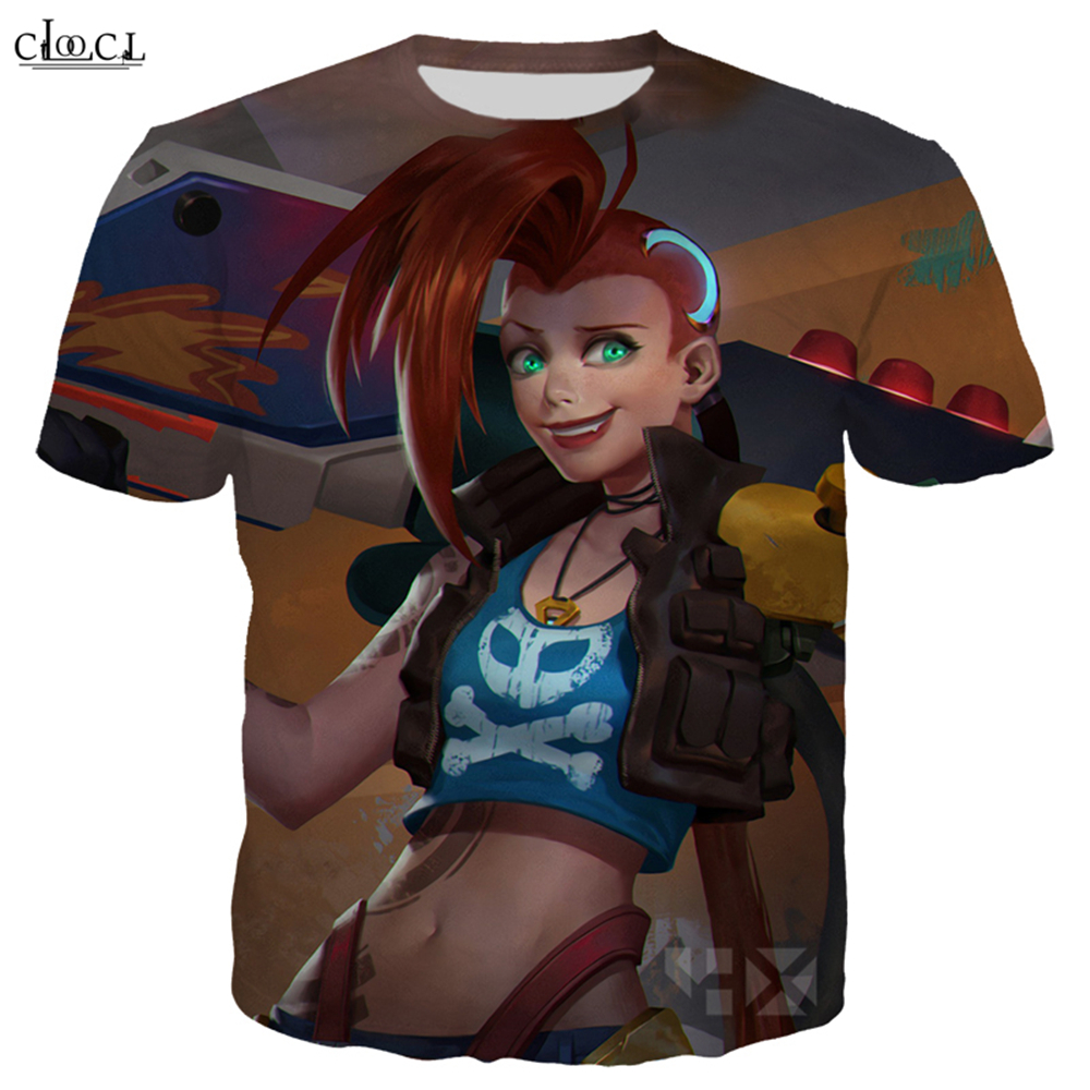 

2020 New Style Game League of Legends T Shirt Men Women 3D Print Kaisa Jinx Odyssey Hero Skin Short Sleeve Fashion Tops, T shirt 1