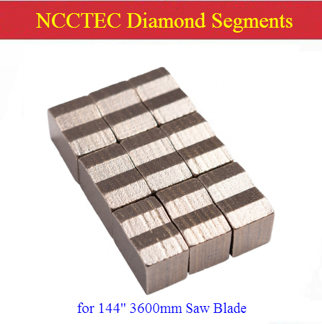 

Diamond segments teeth heads for Diameter 144'' 3600mm 3.6M Volcanic mine Multi saw blade cutting Lava Stone Rock 15/20mm Height