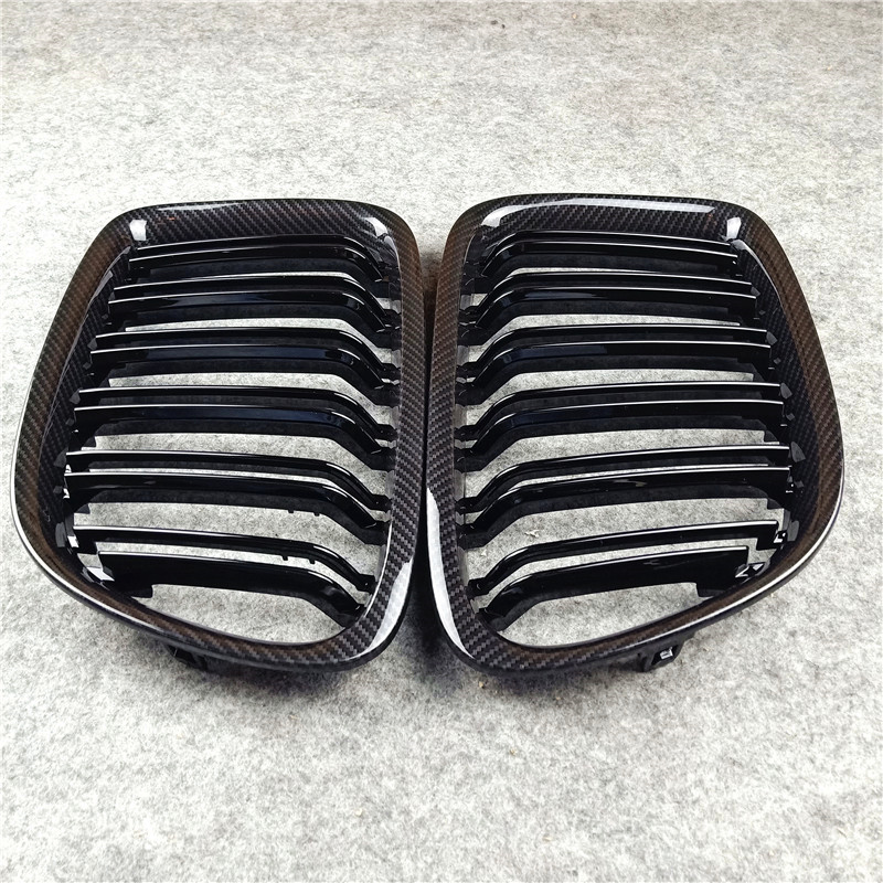

Glossy M Color Front Hood Grille For BMW X1 E84 25iX 28i 28iX 35iX ABS Car Mesh Kidney Grilles Grill 2011-2015