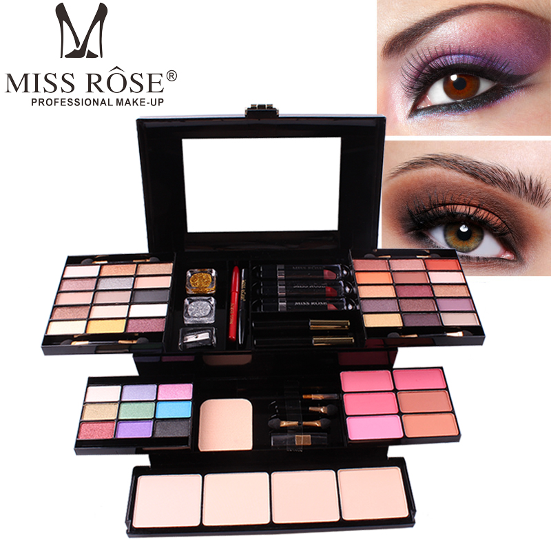 

Face Make Up Kit 39 Color Matte Eyeshadow Makeup Kit Highlight Blush Lipgloss Glitter Cosmetic Makeup Box Set, 02