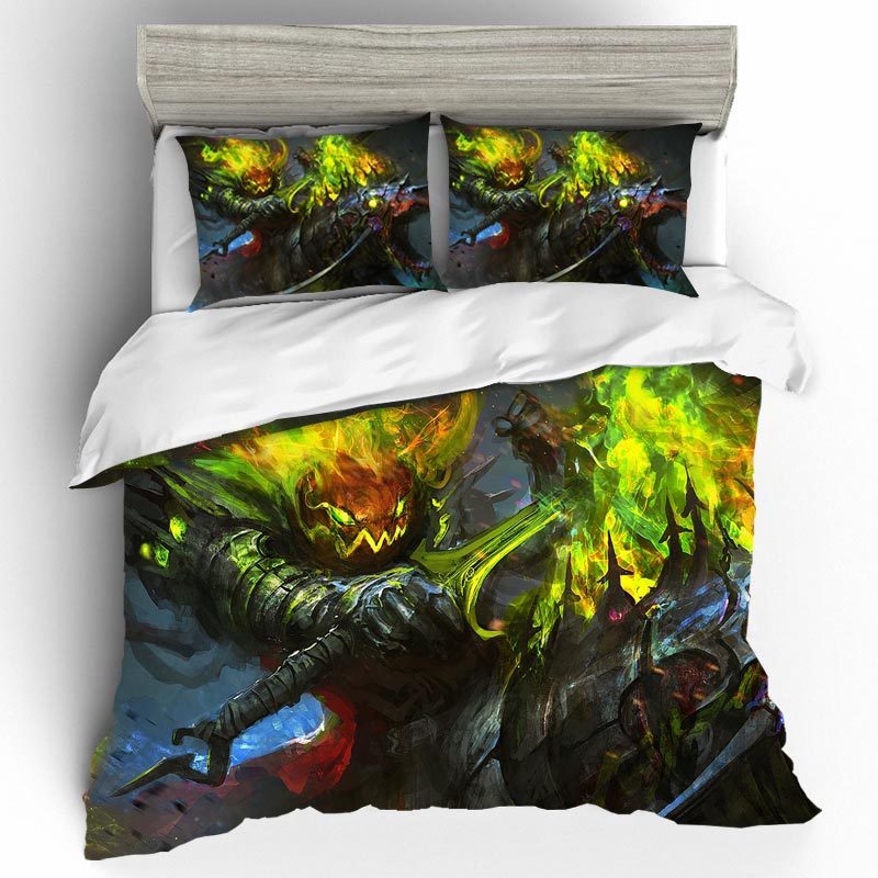 

Textile Home Duvet Halloween Bedding Sets Cover Single Queen King Size Bedding Set Bed Sheets Pillow Case Bed Linen Ropa De Cama, Cd0480