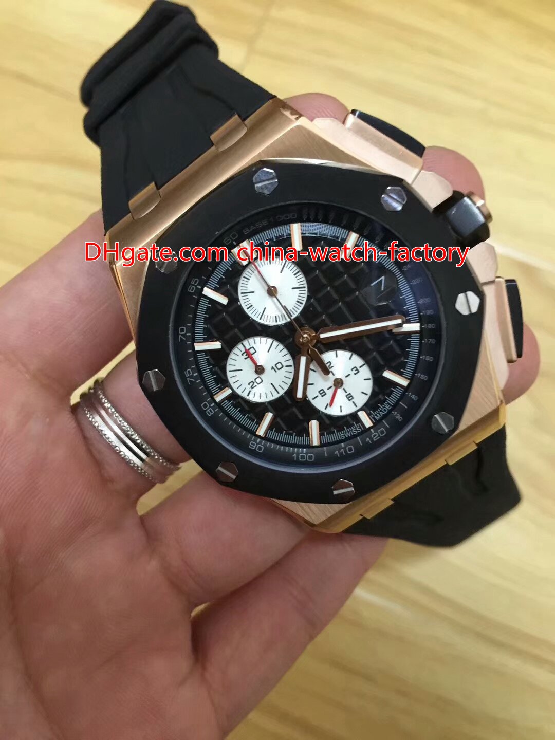 

8 Style Hot Selling High Quality 42mm Offshore 26401RO.OO.A002CA.01 Rubber Strap Bands VK Quartz Chronograph Workin Mens Watch Watches, Box papers add to cart