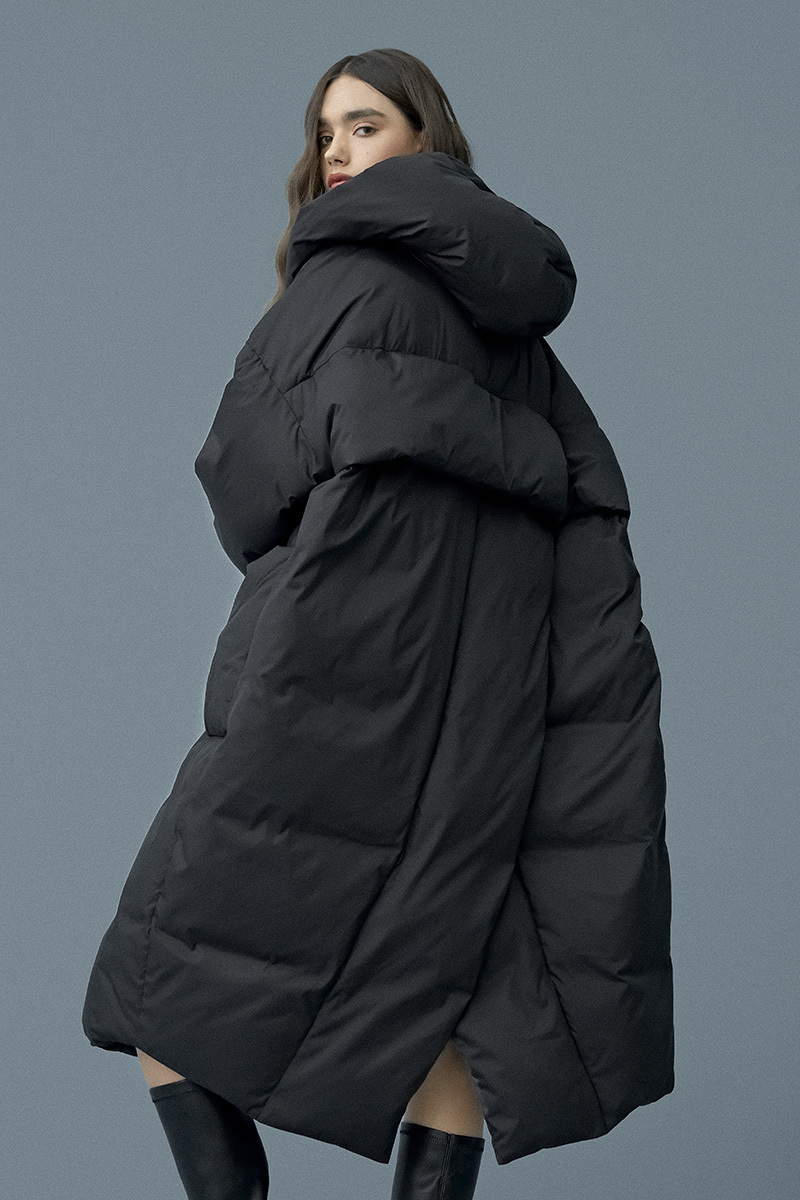 plus size long down coat